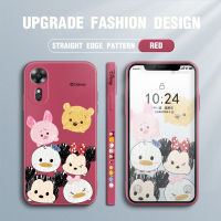 เคสโทรศัพท์ OPPO A17 Oppo A17k ปลอก Hp Oppoa17 K Oppoa17k การ์ตูน Mikey Minie เมาส์ออกแบบโทรศัพท์กรณีตารางขอบแบบซิลิโคนเหลวปลอกเต็มปกกล้องกรณี