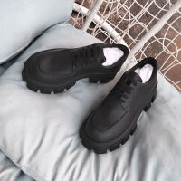 Leather Gear Platform Shoes Platform Shoes Slim And High Leisure Non-slip Patent Leather Comfortable Star Same Style