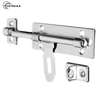 4 Inch Hardware Door Lock Stainless Steel Barrel Bolt Latch Padlock Clasp Set Brushed For Locking Door Window Drawer Cupboard