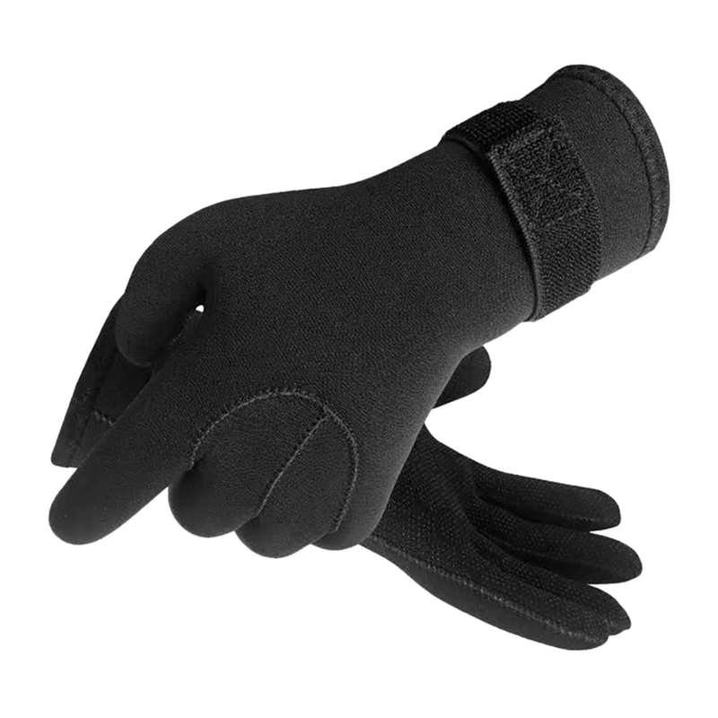 BLACK 5MM DIVE HD GLOVES SIZE X-Large   use for  SCUBA  SURFING  SNORELKING 