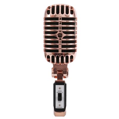 Professional Wired Vintage Classic Microphone Dynamic Vocal Mic Microphone for Live Performance Karaoke