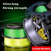 4 Strands Braided Fishing Line 100M PE Line 11LB-35LB Braided Fishing Wire Carp Fishing Freshwater Saltwater Fishing Accessories Fishing Lines