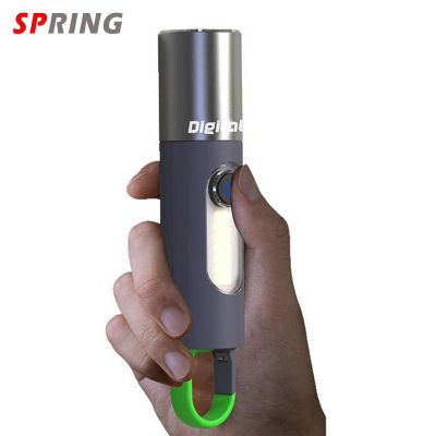 Fast Delivery Portable Mini Flashlight Strong Light Type-c Charging Multi-Function Outdoor Lighting Tent Hook Desk Lamp