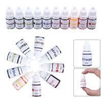 10Pcs Liquid Pigment DIY สบู่ชุดเครื่องมือ6Mlขวด Handmade Bath Dyes สำหรับสบู่ทำสี