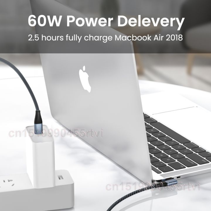 a-lovable-usb-type-c-to-type-c-elbow90-degree60w-quick-chargerphonecharging-สายไฟ-foripadsamsung