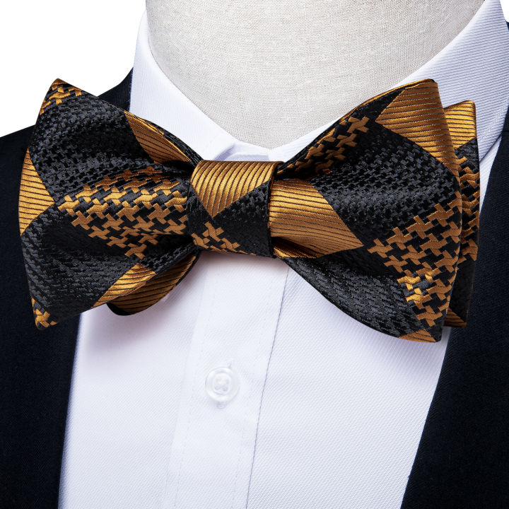 self-tie-bow-tie-ผ้าเช็ดหน้า-cufflinks-ชุดแฟชั่นสีดำทองผู้ชายผ้าไหมผีเสื้อ-bowknot-งานแต่งงานอย่างเป็นทางการ-cravat-dibangu