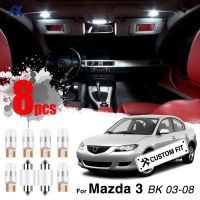 Newprodectscoming 8x Interior Light Car Map Dome Lights Package Bulbs Trunk Luggage Compartment Fit For Mazda 3 BK 2003 2004 2005 2006 2007 2008