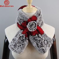 【Miki Xinyuan】 NewWomen KnitRex Stitrabbitmufflers ผ้าพันคอ 【Miki Xinyuan】WarmFur