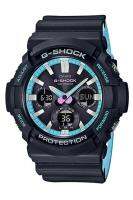 Casio G-Shock นาฬิกาข้อมือผู้ชาย สายเรซิ่น รุ่น GAS-100PC,GAS-100PC-1A - สีดำ