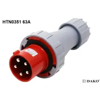 Power Plug "DAKO" HTN0351 (63A) and HTN0451 (125A) 3ขา IP67 เพาเวอร์ปลั๊ก