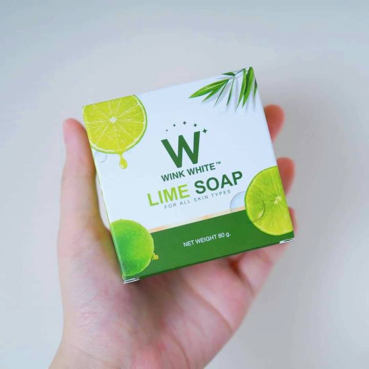 ของแท้-wink-white-lime-soap-วิงค์ไวท์-สบู่-มะนาว-ช่วยให้ผิว-ขาว-ออร่า