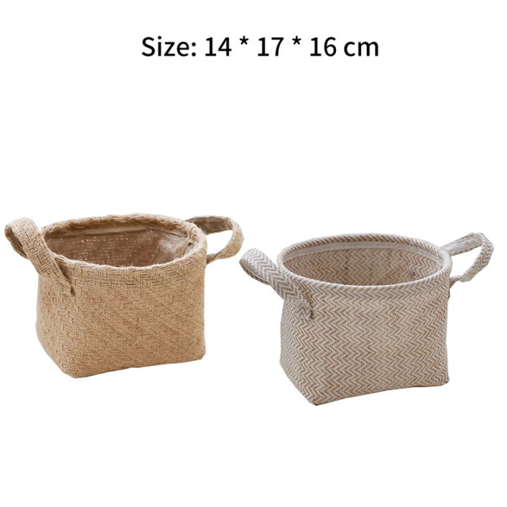 jute-woven-storage-basket-rope-pot-dirty-clothes-laundry-basket-large-capacity-portable-sundries-storage-box