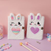 A5 Notebook With Lock Childrens Journal With Lock Cartoon Notebook With Lock Cute Plush Diary Book New Kids Notebook