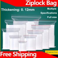 Ziplock Bag 12 Silk Zip Lock Plastic Bags Sealing Bag Transparent PE Poly Bags Fresh Storage Food Envelope Bag Reusable Zip Bag