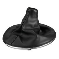 Gear Stick Shift Knob Gaiter Boot Cover หนัง W กรอบสำหรับ Fiat 500c 07-15รถอุปกรณ์เสริมเครื่องมือ