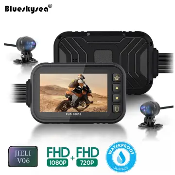 Blueskysea Motorcycle Dash Cam Camera Dual Angle Waterproof 64GB With GPS  Mode