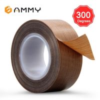 10m High Temperature Resistance Tape 300 Degree PTFE Cloth Heat Insulation Sealing Tape Brown Self-adhesive Waterproof Tapes