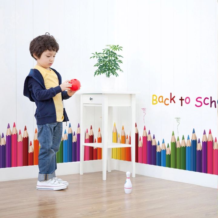 diy-mural-pencil-back-to-school-wall-stickers-removable-vinyl-art-wall-decals-kindergarten-play-room-decor