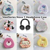 READY STOCK! For SteelSeries Nova 1 Headphone Case Cute Cartoon Star Rabbit for SteelSeries Nova 1 Headset Earpads Storage Bag Casing Box