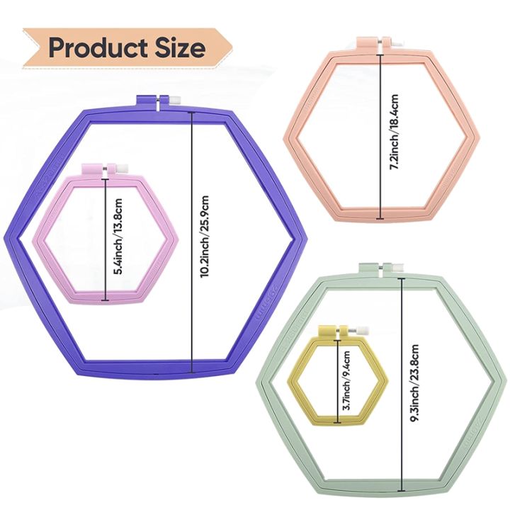 5-piece-5-size-hex-embroidery-hoop-set-abs-plastic-embroidery-round-cross-stitch-hoop-for-sewing-3-7-10-2-inch