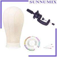 [SUNNIMIX] 21-25Inch Canvas Mannequin for Wig Display Making Hair Styling