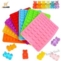 【Ready Stock】 ☸♞ C14 50 Cavity Gummy Bears Silicone Mold/ DIY Chocolate Candy Ice Jelly Mold Trays/ Multi-use Fondant Ice Tray Jelly Moulds with Dropper