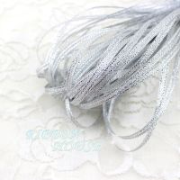 (40 meters/lot) 1/8 39; 39; (3mm) silver polyester organza ribbons Christmas packaging ribbon high grade quality squares ribbons