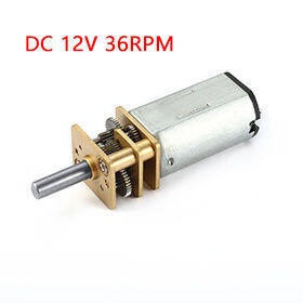 【✆New✆】 chexiuhua Celluxr มอเตอร์มอเตอร์ลดความเร็วขนาดเล็ก Dc 12V 36Rpm 1ชิ้น,มอเตอร์กล่องเกียร์มินิขนาดเล็กพร้อมขั้วสำหรับรถ Rc หุ่นยนต์ของเล่นเครื่องยนต์ Diy