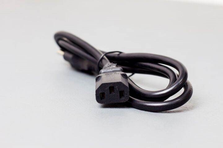 Power Cable 1 Meter for Desktop PC / Monitor (Manipis) Medium Duty ...