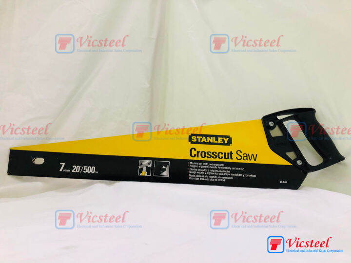 Stanley Crosscut Saw Hand saw 20 inches 500 mm 7 points brand new
