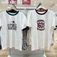 UNIQLO เสื้อยืดห้องลองเสื้อ456126/456125วรรค2022ฤดูร้อนร่วมกับผู้ชายและผู้หญิงคนรัก