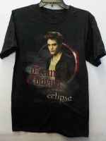 MENS TWILIGHT SAGA ECLIPSE TEAM EDWARD สีดำ GRAPHIC TSHIRT ใหม่ #13435V