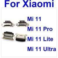 แจ็คชาร์จ USB 2pcs สําหรับ Xiaomi Mi 11 Pro Lite Ultra Power Sync วันที่ชาร์จซ็อกเก็ตพอร์ตเชื่อมต่อ USB สล็อตอะไหล่ทดแทน