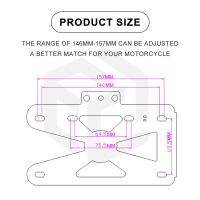 สำหรับ Harley Sportster S RH1250ผู้ถือแผ่นป้ายทะเบียนรถยนต์ด้านหลังรถจักรยานยนต์ที่มีอุปกรณ์เสริมที่ยึดอะลูมิเนียมอัลลอย CNC ไฟ