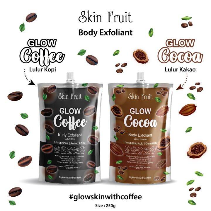 SKIN FRUIT GLOW BODY EXFOLIANT 250GR LULUR BADAN SKIN FRUIT GLOW