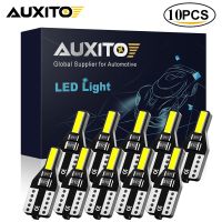 ℗❀♗ AUXITO 10Pcs Car Interior Light T10 168 2825 194 LED Bulb 6000k White W5W LED Auto Lamp 12V For Toyota Corolla 150 Camry 40 CHR