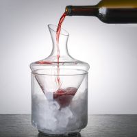 Ice Bucket Decanter Glass Bar Red Wine Decanter Suit Inclined Mouth Bar Accessories Home Bars