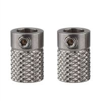 2ชิ้นสแตนเลส Knurled 3D เครื่องพิมพ์ Extrude ไดรฟ์เกียร์ป้อนล้อ Bore 5มิลลิเมตรสำหรับ Ultimaker2 UM2