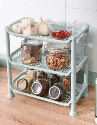 M&A PHC 3-Layer Floor Stand Sorting Kitchen Condiment ans Spice ...