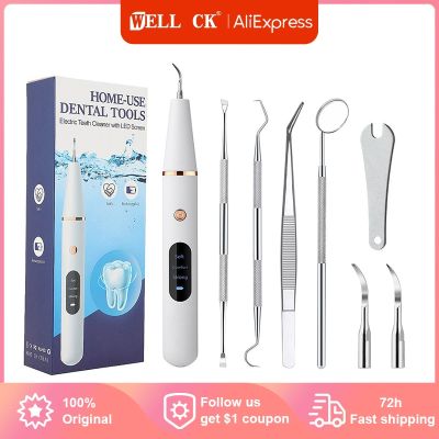 hot【DT】 Electric Ultrasonic Irrigator Scaler Calculus Oral Tartar Remover Stain Cleaner Teeth Whitening Cleaning tools