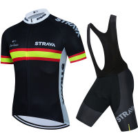 2022 STRAVA Summer Cycling Clothing MTB Bike Jersey Set Ropa Ciclista Hombre Maillot Ciclismo Racing Bicycle Clothes Cycling Set