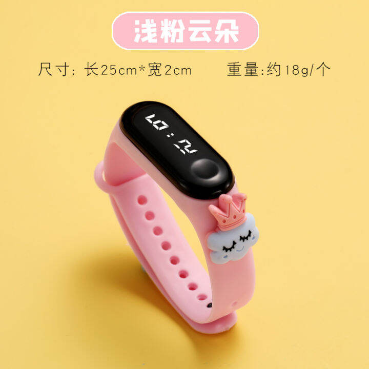 กันน้ำสมาร์ทหน้าจอสัมผัสเด็กดูนาฬิกาเด็กสาว-led-ดิจิตอลอิเล็กทรอนิกส์เด็กดูเด็กกีฬาสร้อยข้อมือของขวัญวันเกิด