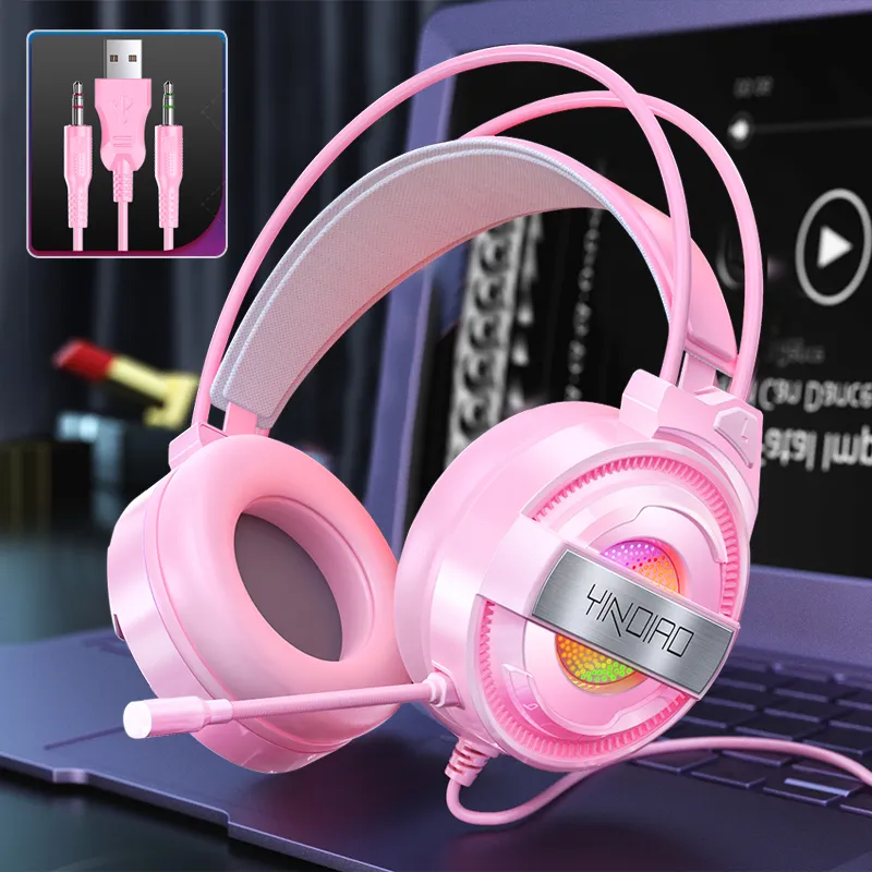  Raxinbang Keyboard Gaming Keyboard,USB Keyboard Set Gaming  Mouse Computer Backlight Headset Waterproof Gaming Headset for LOL (Color :  Pink) : Video Games