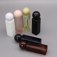 30ml Solid Color Empty Perfume Bottle Portable Ball Lid Glass Sub-Bottle For Travel Fine Mist Spray Bottle