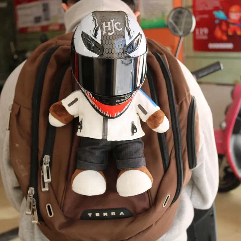 AGV helmet Xiong Yibo doll doll pull bear trunk decoration backpack pendant decoration doll | Lazada PH AGV helmet Xiong Yibo doll doll pull bear trunk decoration backpack pendant decoration doll | Lazada PH