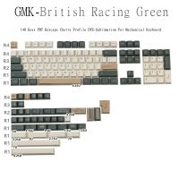 140 Keys GMK Keycaps British Racing Green PBT Keycaps Cherry Profile DYE-Sublimation For Mechanical Keyboard GK61 84 96 104 108