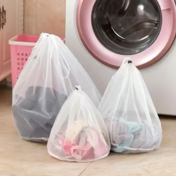 3-7Pcs Set Mesh Zipped Laundry Bag Polyester Net Anti-Deformation