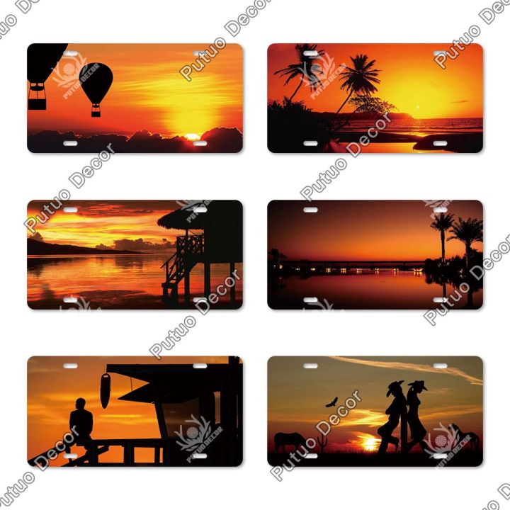 yf-putuo-the-setting-licenses-plate-metal-sign-plaque-decoration-for-room-door-seaside-wall