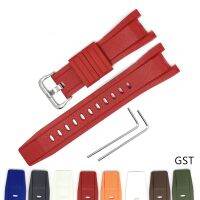 ﹍ Rubber Straps for Casio G-Shock GST-W300 GST-400G GST-B100 Sport Waterproof Replacement Silicone Watchband Accessories