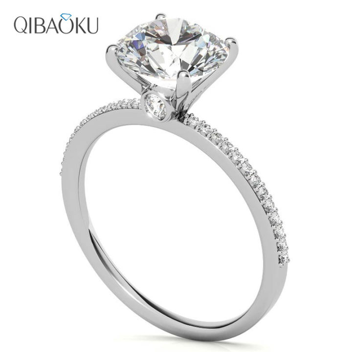 solid-14k-white-gold-three-stone-moissanite-engagement-ring-for-women-with-center-round-moissanite-and-side-pear-shaped